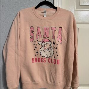 Santa Babes Club Pink Sweatshirt